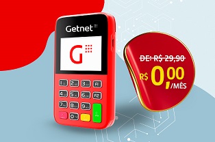 Máquina de Cartão SuperGet com Bobina da Getnet [Santander